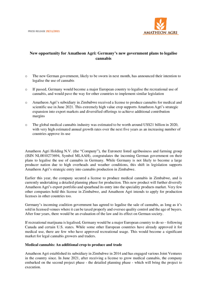 thumbnail of Press Release – German Government Plans for Cannabis_20211129 final